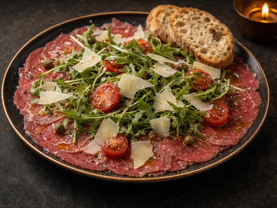 Beef tenderloin carpaccio