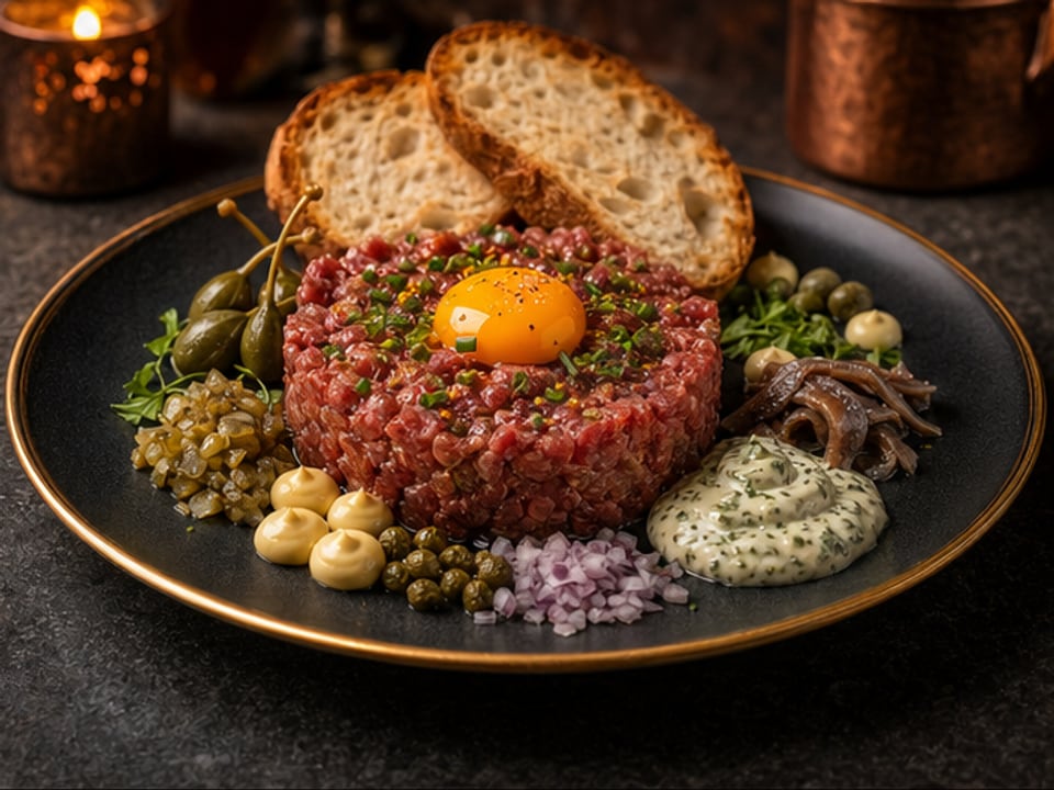Beef tenderloin tartare