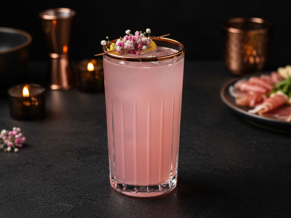 Pink Flower Secco